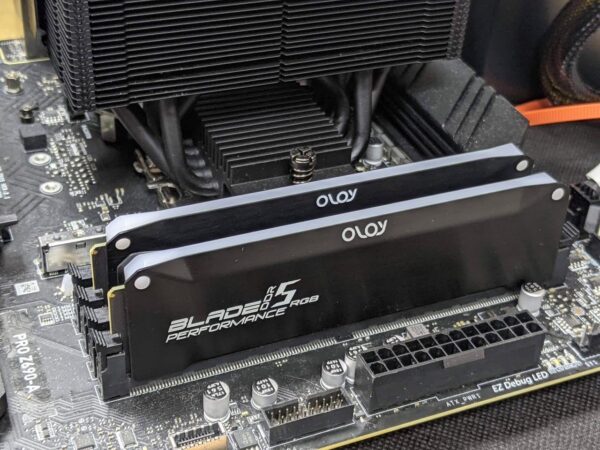 OLOy DDR5 RAM 32GB (2x16GB) Black Hairline Blade RGB 6400 MHz CL36 1.35V Gaming UDIMM for Intel (MD5U1664360IRKDA) - Image 5