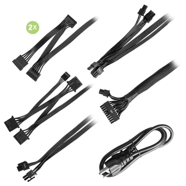 EVGA 600 W3, 80+ White 600W, 3 Year Warranty, Power Supply, 100-W3-0600-K1 (Renewed) - Image 3