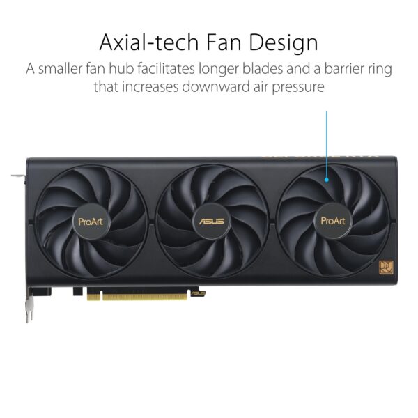 ASUS ProArt GeForce RTX™ 4060 Ti 16GB OC Edition GDDR6 Graphics Card (PCIe 4.0, 16GB GDDR6, DLSS 3, HDMI 2.1a, DisplayPort 1.4a) (Renewed) - Image 2