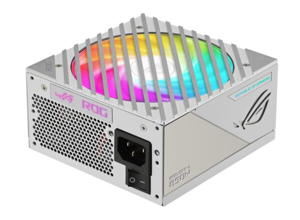ASUS ROG Loki SFX-L 850W Platinum White Edition (Fully Modular Power Supply, 80+ Platinum, 120mm PWM ARGB Fan, Aura Sync, ATX 3.0 Compatible, PCIe 5.0 Ready, 10 Year Warranty) (Renewed) - Image 3