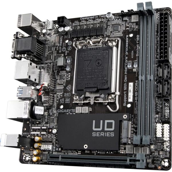 Gigabyte H610I DDR4 (H610/ Intel LGA 1700/ Mini-ITX/ DDR4/ Single M.2/ PCIe 4.0/ USB 3.2 Gen1/ Intel GbE LAN Chip/Motherboard) (Renewed) - Image 4