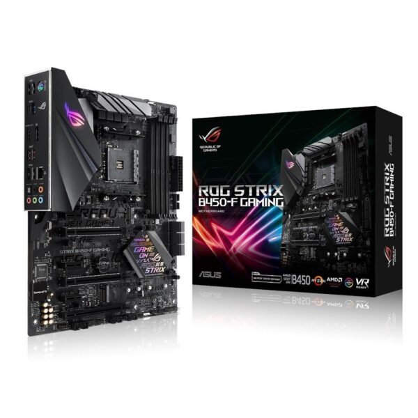 ASUS ROG Strix B450-F Gaming Motherboard (ATX) AMD Ryzen 2 AM4 DDR4 DP HDMI M.2 USB 3.1 Gen2 B450 (Renewed)