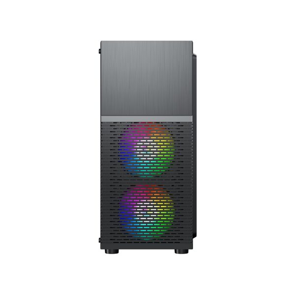 AVP X7 Mesh RGB Mid Tower Case with 3 RGB Fans - Image 2
