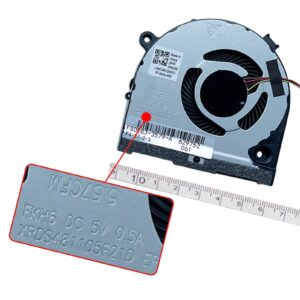 CPU Cooling Fan Replacement for Dell Inspiron G3 G3-3578 G3-3579 G3-3779 G5-5587 Series Gaming Laptop 5V 0.5A 4PIN 0GWMFV 0TJHF2 XRDS481105F21D FKH6