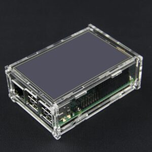 Pink Lizard DIY Transparent Acrylic Case For 3.5 Inch TFT Screen Raspberry Pi B+