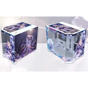 Computer Cases, Mid-Tower PC Gaming Case ATXM-ATX/ITX - Front I/O USB 3.0 Port - 3 Sided Glass - 10 Fan Installation Position - Water Cooling Installation Ready