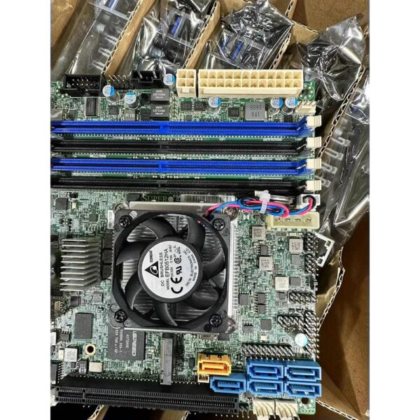 QYYVVRZQZ Server Motherboard for X10SDV-16C-TLN2F ITX DDR4 128GB XEON D1581 NAS Test - Image 2