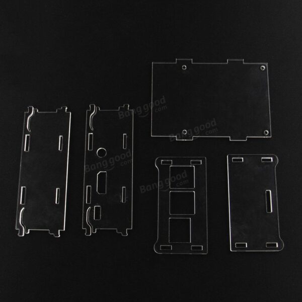 Pink Lizard DIY Transparent Acrylic Case For 3.5 Inch TFT Screen Raspberry Pi B+ - Image 3