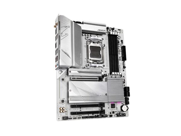 GIGABYTE B650 AORUS Elite AX ICE (AM5/ LGA 1718/ AMD/ B650/ ATX/ 5-Year Warranty/ DDR5/ Triple M.2/ PCIe 5.0/ USB 3.2 Gen2X2 Type-C/WiFi 6E/ 2.5GbE LAN/Snow White/EZ-Latch/Motherboard) (Renewed) - Image 2