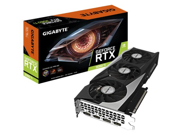 GIGABYTE GeForce RTX 3060 Ti Gaming OC PRO 8G (REV3.0) Graphics Card, 3X WINDFORCE Fans, LHR, 8GB 256-bit GDDR6, GV-N306TGAMINGOC PRO-8GD R3 Video Card (Renewed)