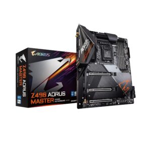 GIGABYTE Z490 AORUS Master (Intel LGA1200/Z490/ATX/Intel 2.5G LAN/3xM.2 Thermal Guard/SATA 6Gb/s/USB 3.2 Gen 2/Intel Wi-Fi 6/ESS Sabre DAC/Fins Array II/Gaming Motherboard) (Renewed)