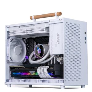 WOTAO Portable Computer Case Cold Rolled Shell PC Gaming Case Desktop PC Case 360mm Graphics Card ITX MATX Motherboard ATX Power Supply