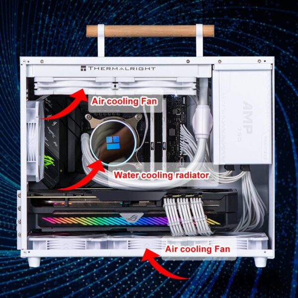 WOTAO Portable Computer Case Cold Rolled Shell PC Gaming Case Desktop PC Case 360mm Graphics Card ITX MATX Motherboard ATX Power Supply - Image 4