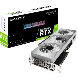 GIGABYTE GeForce RTX 3080 Ti Vision OC 12G Graphics Card, 3X WINDFORCE Fans, 12GB 384-bit GDDR6X, GV-N308TVISION OC-12GD Video Card (Renewed)
