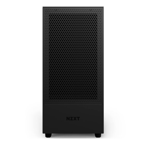NZXT H510 Flow - CA-H52FB-01 - Compact ATX Mid-Tower PC Gaming Case - Perforated Front Panel - Tempered Glass Side Panel - Cable Management System - Water-Cooling Ready - Black - Image 3