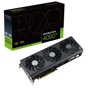 ASUS ProArt GeForce RTX™ 4060 Ti 16GB OC Edition GDDR6 Graphics Card (PCIe 4.0, 16GB GDDR6, DLSS 3, HDMI 2.1a, DisplayPort 1.4a) (Renewed)
