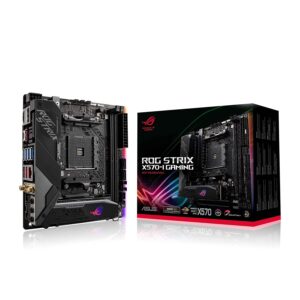 ASUS ROG Strix X570-I Gaming, X570 mini-ITX Gaming motherboard, AMD, AM4, Ryzen 3000 with PCIe 4.0, on-board WiFi 6, Intel Gigabit Ethernet, SATA 6Gb/s, USB 3.2 Gen 2, HDMI 2.0, DisplayPort (Renewed)