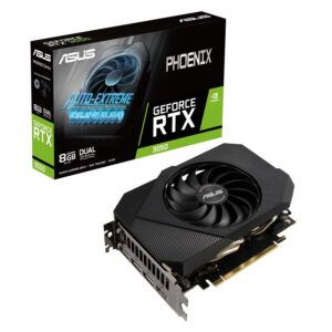 ASUS Phoenix NVIDIA GeForce RTX 3050 Gaming Graphics Card - PCIe 4.0, 8GB GDDR6 Memory, HDMI 2.1, DisplayPort 1.4a, Axial-tech Fan, Protective Backplate, Dual Ball Fan Bearings, Auto-Extreme (Renewed)