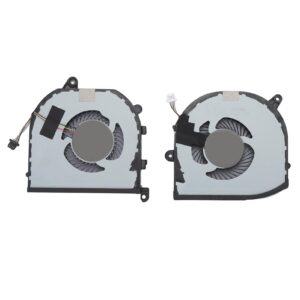Alaaner Laptop CPU GPU Cooling Fan 4 Pin Low Noise Replaced Laptop Cooling Fan for XPS 15 9570 XPS 15 7590 5530 5540