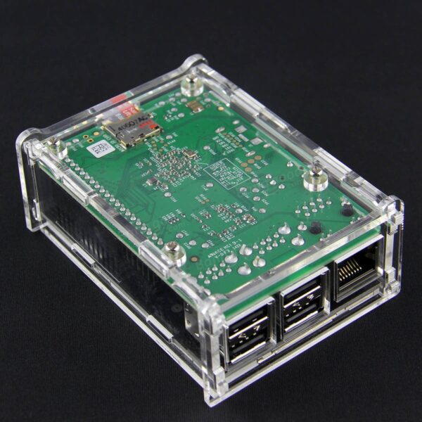 Pink Lizard DIY Transparent Acrylic Case For 3.5 Inch TFT Screen Raspberry Pi B+ - Image 4