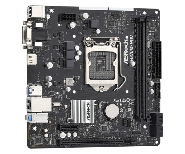 ASRock H370M-HDV LGA1151/ Intel H370/ DDR4/ SATA3&USB3.2/ Micro ATX Motherboard (Renewed) - Image 4