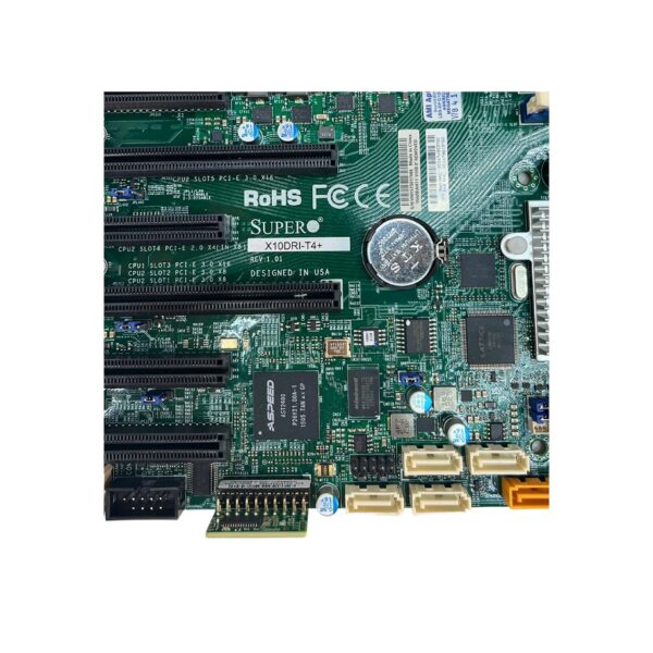 METServers X10DRI-T4+ Dual Xeon E5-2600v3/v4 LGA2011 EE-ATX Motherboard w/Heatsinks & I/O plate X10DRI-T4+ (Renewed) - Image 2