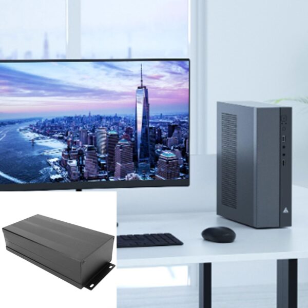 Efficient Aluminum Cooling Housing Electronic Enclosure DIY Board Compact and Easy to Use (105x55x200mm) Electronic Components Safeguarding - Image 4
