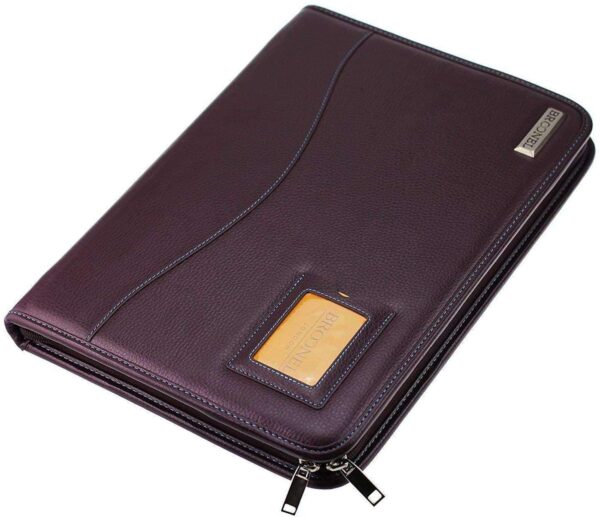 Broonel - Contour Series - Purple Heavy Duty Leather Protective Case - Compatible with Lenovo Yoga Duet 7i 2-in-1 13 Tablet - Image 4