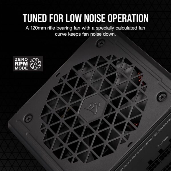 Corsair RM750e (2023) Fully Modular Low-Noise Power Supply - ATX 3.0 & PCIe 5.0 Compliant - 105°C-Rated Capacitors - 80 Plus Gold Efficiency - Modern Standby Support - Black (Renewed) - Image 4