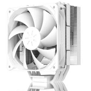 upHere White CPU Air Cooler,5 Heat Pipes,120mm PWM Processor 180W TDP Fan for AMD Ryzen AM4 Universal Socket/Intel LGA115X