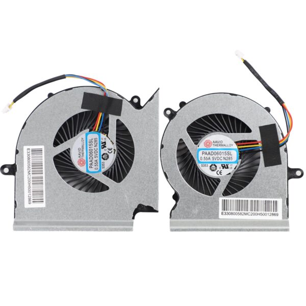 YAEHUYING New CPU+GPU Cooling Fan Replacement for MSI GE65 GL65 GP65 WE65 Leopard MS-16U1 MS-16U5 MS-16U7 P/N: PABD07012SH PAAD06015SL N425 N426 N285