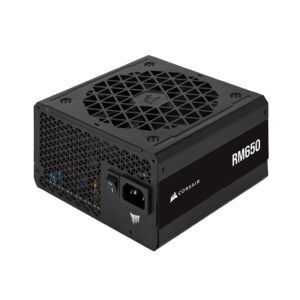 CORSAIR RM650 80 Plus Gold Fully Modular Low-Noise ATX 650 Watt Power Supply - NA - Black (Renewed)
