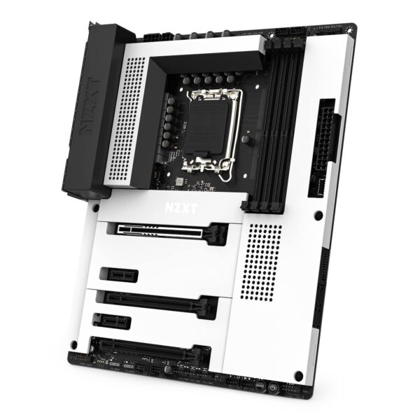 NZXT N7 Z790 Motherboard - N7-Z79XT-W1 - Intel Z790 chipset (Supports 12th &13th Gen CPUs) - ATX Gaming Motherboard - Integrated I/O Shield - WiFi 6E connectivity - Bluetooth - White (Renewed) - Image 2