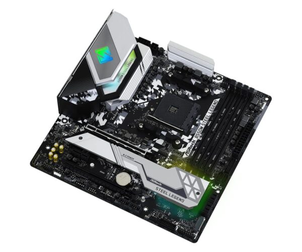 ASRock B550M Steel Legend Supports 3rd Gen AMD AM4 Ryzen/Future AMD Ryzen Processors Motherboard (Renewed) - Image 3