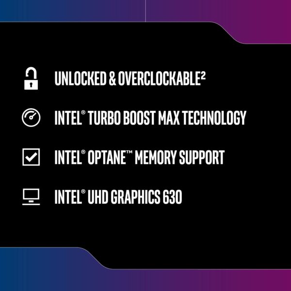 Intel Core i5-9600K Desktop Processor 6 Cores up to 4.6 GHz Turbo unlocked LGA1151 300 Series 95W (Renewed) - Image 4