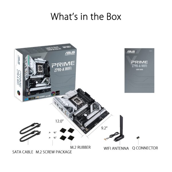 ASUS Prime Z790-A WiFi 6E LGA 1700(Intel®13th&12th) ATX Motherboard (16+1 DrMOS, PCIe 5.0,DDR5,4X M.2 Slots,2.5 Gb LAN,USB 3.2 Gen 2 Front Panel Type-C, Thunderbolt™ 4/USB4, DP) (Renewed) - Image 6