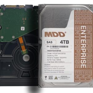 MDD MAXDIGITALDATA 4TB 7200RPM 128MB Cache SAS 12Gb/s 3.5inch Internal Enterprise Hard Drive (MD4TSAS12872E) - [ Not a SATA HDD ] (Renewed)