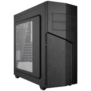 Rosewill TYRFING ATX Mid Tower Gaming PC Computer Case with 2 Pre-Installed 120mm Fans, 400mm Graphics Card and 360mm AIO Liquid Cooler Support, Bottom Mount PSU and HDD/SSD