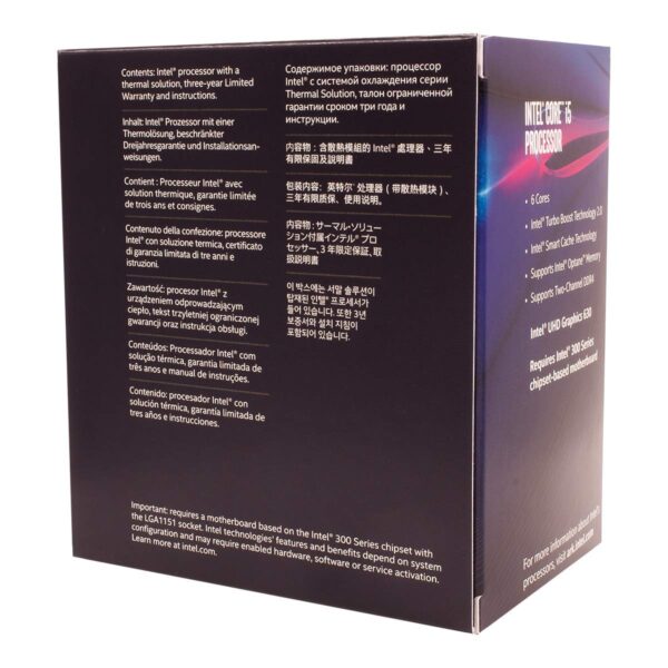 Intel Core i5-8400 Desktop Processor 6 Cores up to 4.0 GHz LGA 1151 300 Series 65W (Renewed) - Image 3