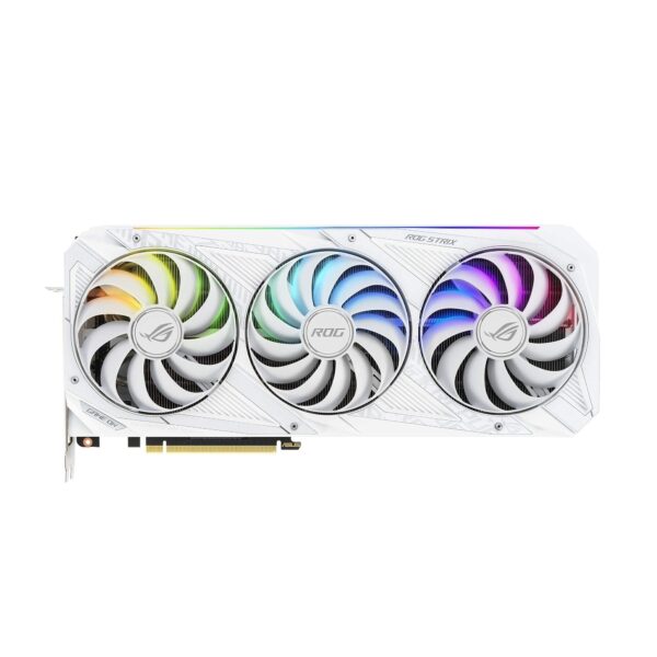 ASUS ROG Strix NVIDIA GeForce RTX 3090 White OC Edition Gaming Graphics Card (PCIe 4.0, 24GB GDDR6X, HDMI 2.1, DisplayPort 1.4a, Axial-tech Fan Design, 2.9-Slot, Super Alloy Power (Renewed) - Image 2