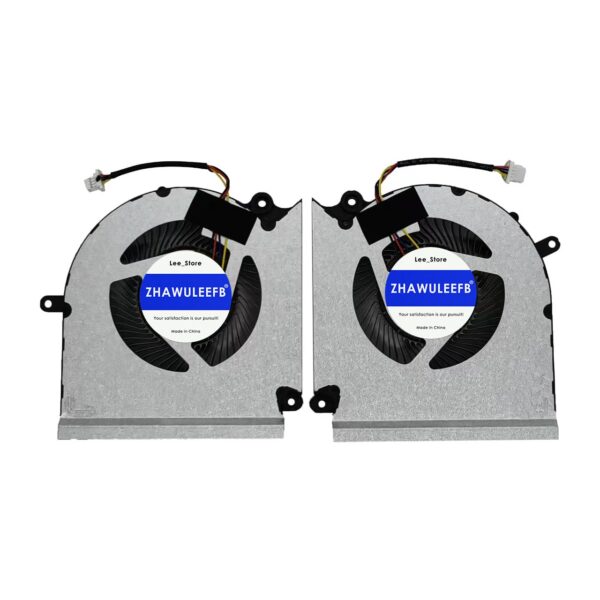 ZHAWULEEFB Replacement New Laptop CPU+GPU Cooling Fan for MSI GE68 GP68H 15M1 15M2 Series PABD1A010SHR N509 PABD1A010SHL N510 DC12V 0.6A Fan