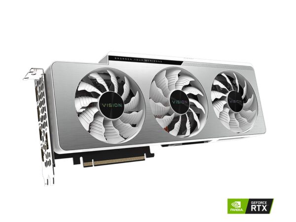 GIGABYTE GeForce RTX 3080 Vision OC 10G (REV2.0) Graphics Card, 3X WINDFORCE Fans, LHR, 10GB 320-bit GDDR6X, GV-N3080VISION OC-10GD REV2.0 Video Card (Renewed) - Image 3