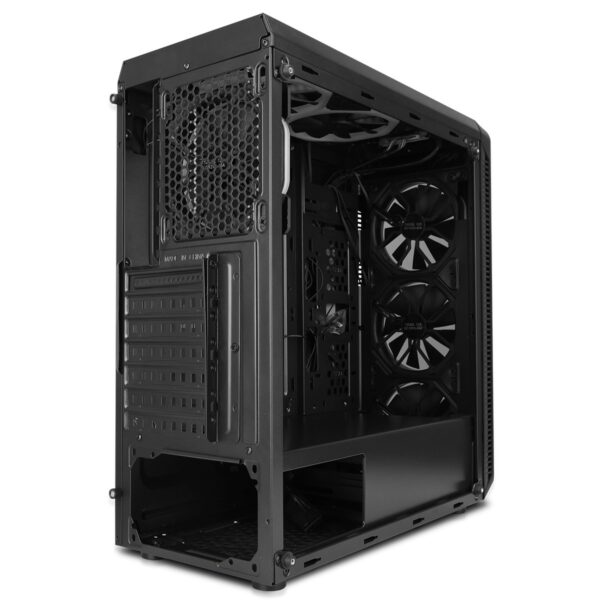 CiT Blaze Red PC Gaming Case Mid-Tower ATX - Tempered Glass, for Enhanced Gaming | Black - Image 7
