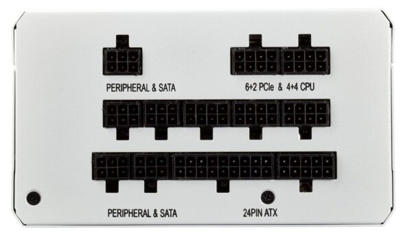CORSAIR RMX White Series, RM850x, 850 Watt, 80+ Gold Certified, Fully Modular Power Supply - White (Renewed) - Image 4