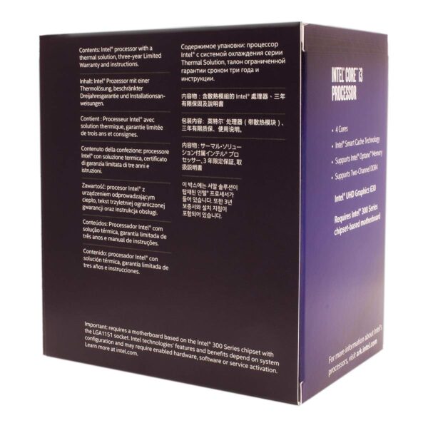Intel Core i3-8100 Desktop Processor 4 Cores up to 3.6 GHz Turbo Unlocked LGA1151 300 Series 95W (Renewed) - Image 4