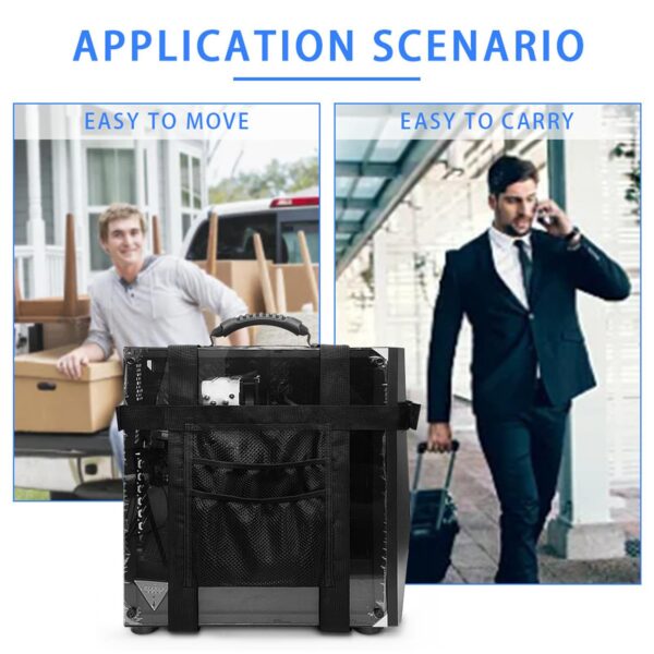 Computer Carrying Harness, Computer Tower Mount Bracket, Desktop Computer Tower Carrier Harness, Computer Travel Holder, Adjustable Desktop Computer Holder - Image 8