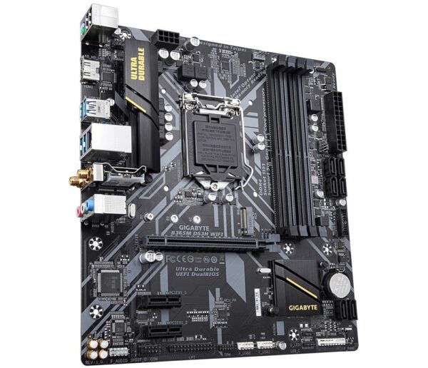 GIGABYTE B365M DS3H WiFi-Y1 (LGA1151/Intel/Micro ATX/USB 3.1 Gen 1 (USB3.0) Type A/DDR4/Motherboard) (Renewed) - Image 2