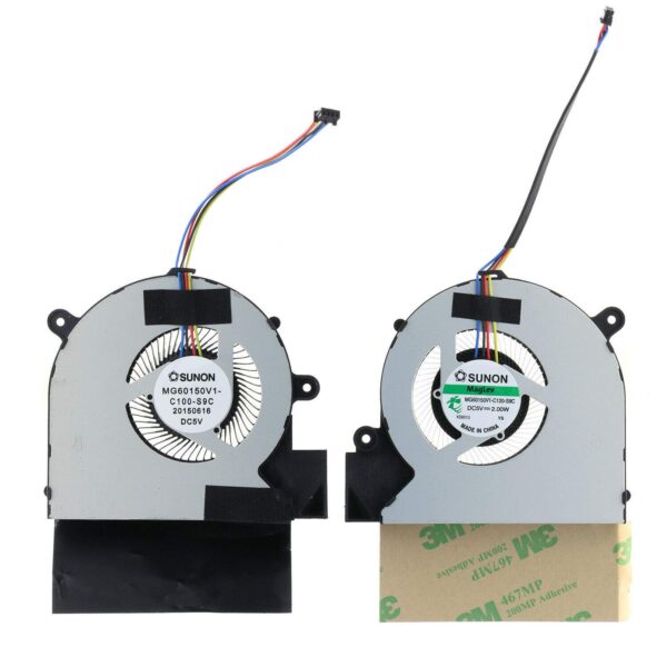 CAQL New CPU + GPU Cooling Fan for Acer Predator G9-591 G9-592 G9-593 G9-791 G9-792 G9-793, P/N: 13N0-EXA0121 13N0-EXP0F01 MG6015V1-C120-S9C 23.Q04N5.002