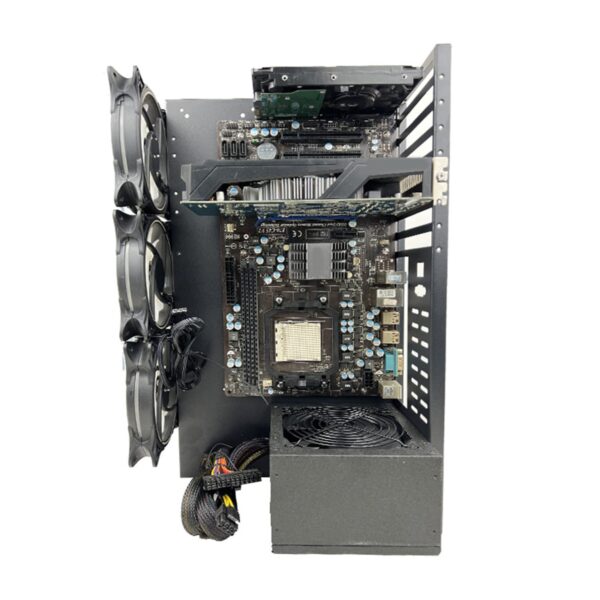 Mining Rig Frame for GPU Aluminum Open Miner Mining Frame Rig Case Support GraphicsCard Insulation - Image 7
