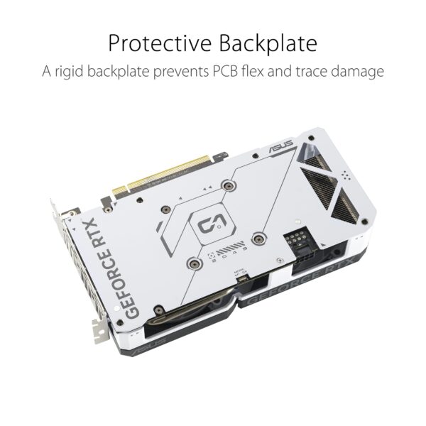 ASUS Dual GeForce RTX™ 4060 OC White Edition 8GB GDDR6 (PCIe 4.0, 8GB GDDR6, DLSS 3, HDMI 2.1a, DisplayPort 1.4a, 2.5-Slot Design, Axial-tech Fan Design, 0dB Technology, and More) (Renewed) - Image 5